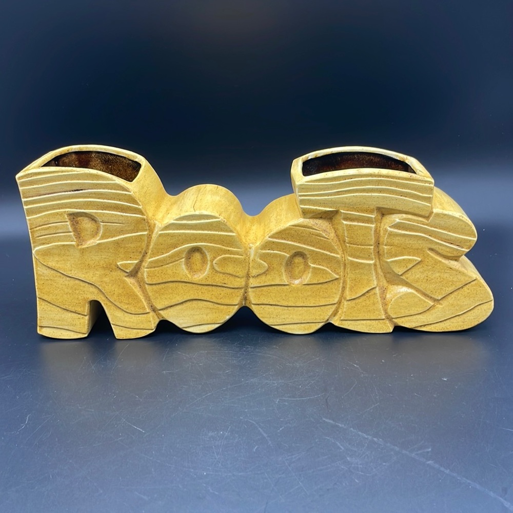 Roots ceramic Planter signed by Bernice